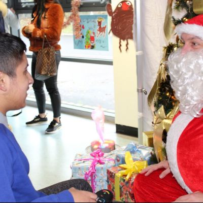 Aaham Meets Santa